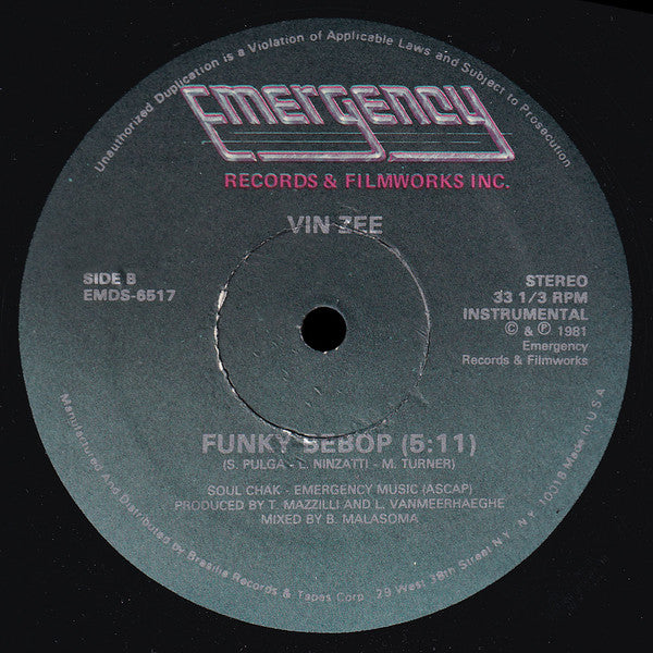 Vin Zee - Funky Bebop - LP