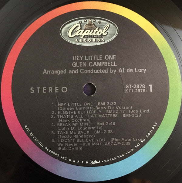 Glen Campbell - Hey, Little One - LP