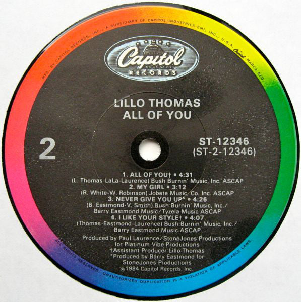 Lillo Thomas - All Of You - LP