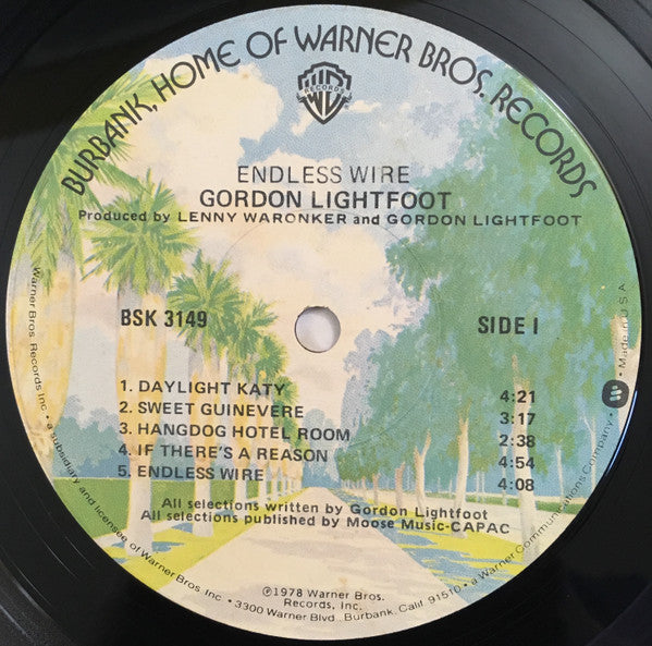 Gordon Lightfoot - Endless Wire - LP