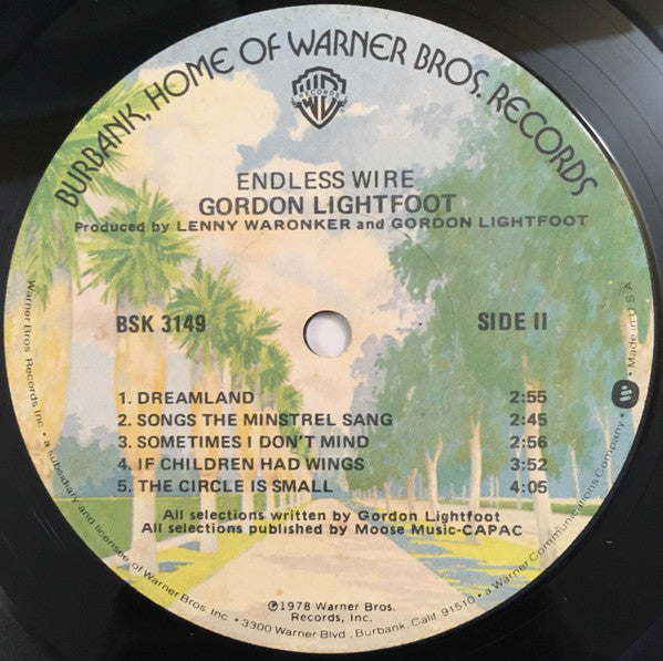 Gordon Lightfoot - Endless Wire - LP