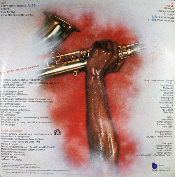Ronnie Laws - Fever - LP