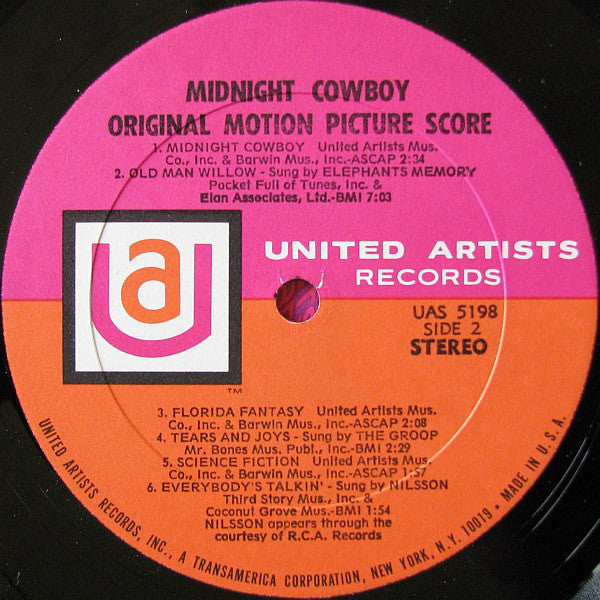 Various - Midnight Cowboy (Original Motion Picture Score) - LP