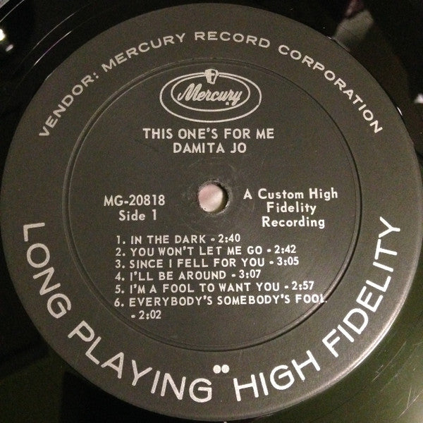Damita Jo - This One's For Me - LP