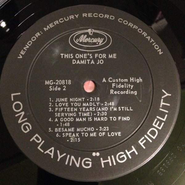Damita Jo - This One's For Me - LP
