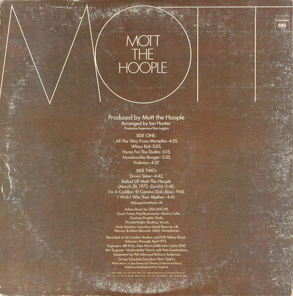Mott The Hoople - Mott - LP