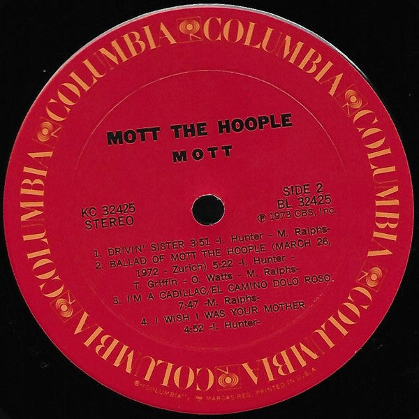 Mott The Hoople - Mott - LP