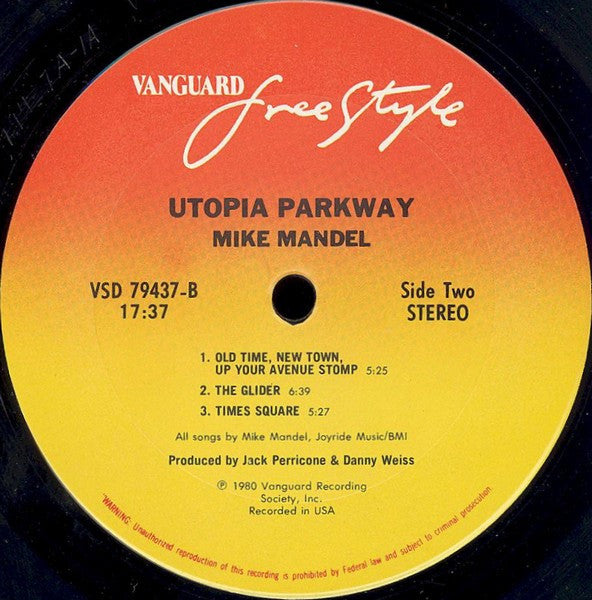 Mike Mandel - Utopia Parkway - LP