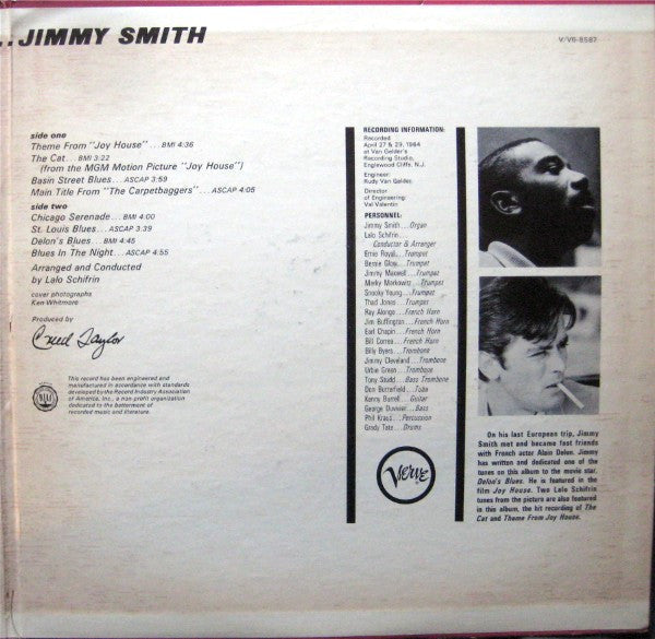 The Incredible Jimmy Smith* - The Cat - LP