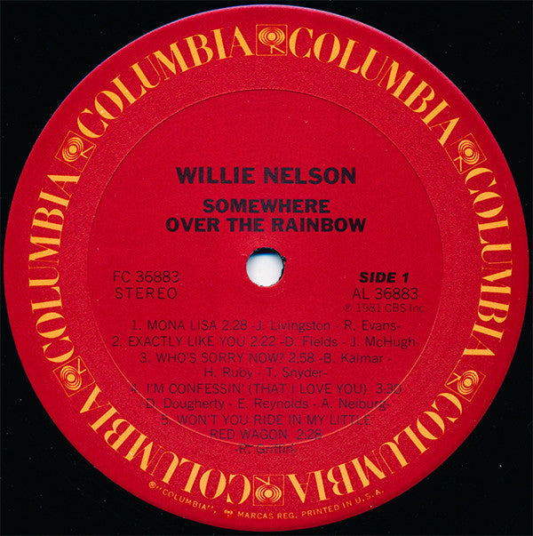Willie Nelson - Somewhere Over The Rainbow - LP