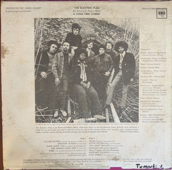 The Electric Flag - A Long Time Comin' - LP