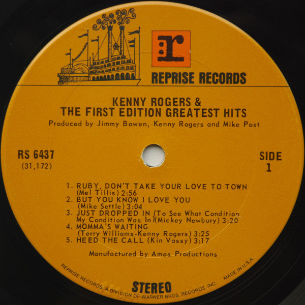 Kenny Rogers & The First Edition - Greatest Hits - LP