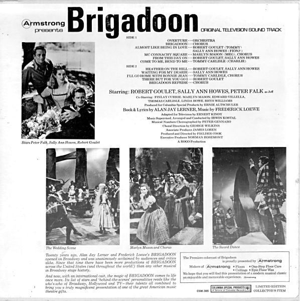 "Brigadoon" Original Television Cast - Brigadoon (Original Television Sound Track) - LP