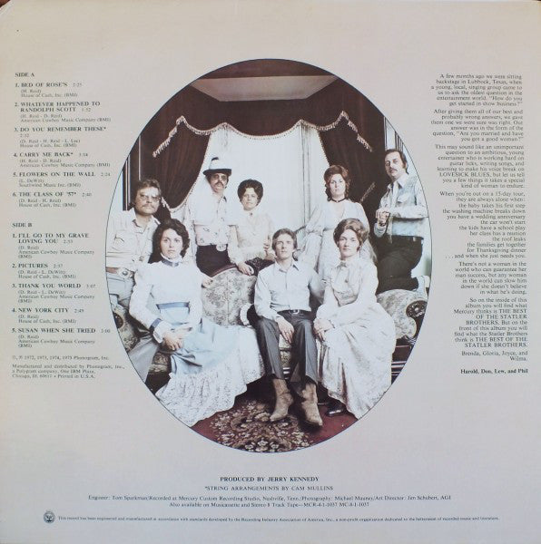 The Statler Brothers - The Best Of The Statler Brothers - LP