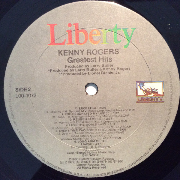 Kenny Rogers - Greatest Hits - LP