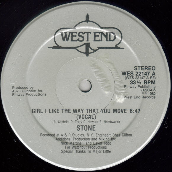 Stone - Girl I Like The Way That You Move - LP