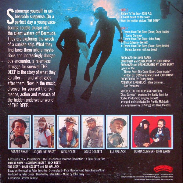 John Barry - The Deep (Music From The Original Motion Picture Soundtrack) - LP