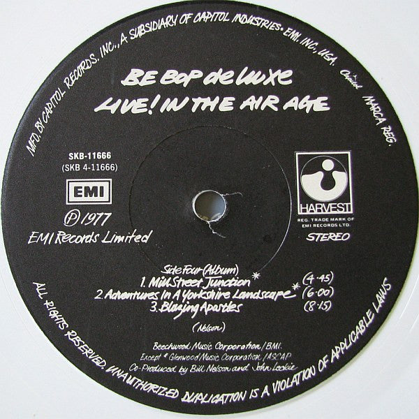 Be Bop Deluxe - Live! In The Air Age - LP
