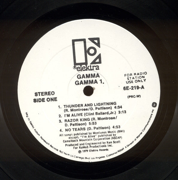 Gamma  - Gamma 1 - LP