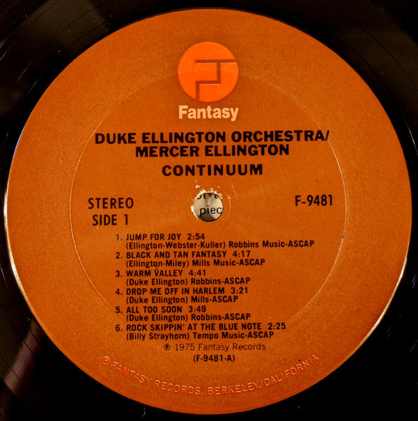The Duke Ellington Orchestra - Continuum - LP