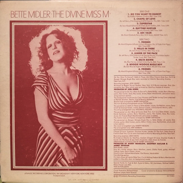 Bette Midler - The Divine Miss M - LP