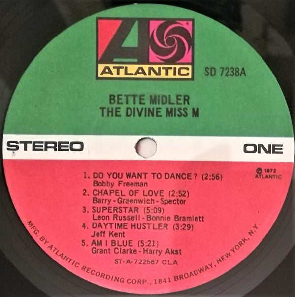 Bette Midler - The Divine Miss M - LP