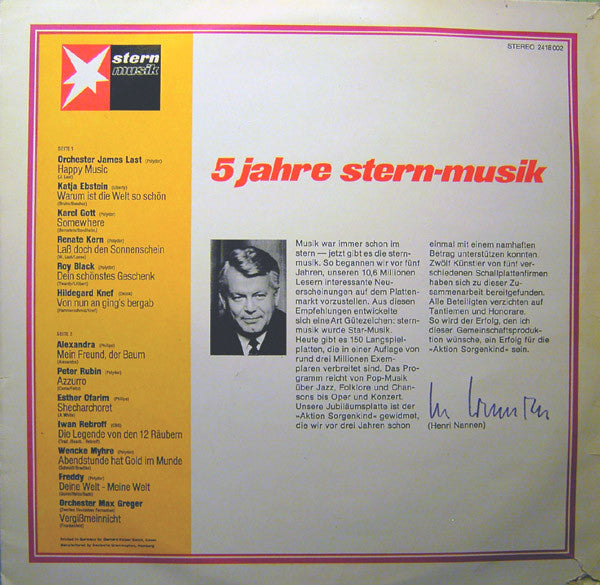 Various - Vergißmeinnicht - Stern-Stunde Der Musik - LP
