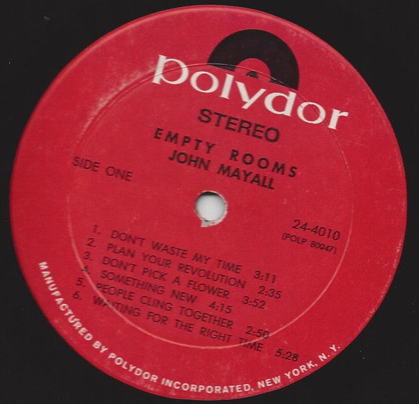 John Mayall - Empty Rooms - LP