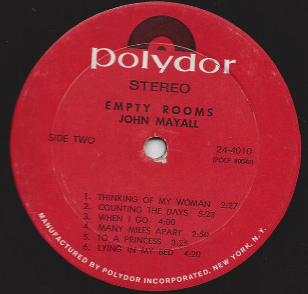 John Mayall - Empty Rooms - LP