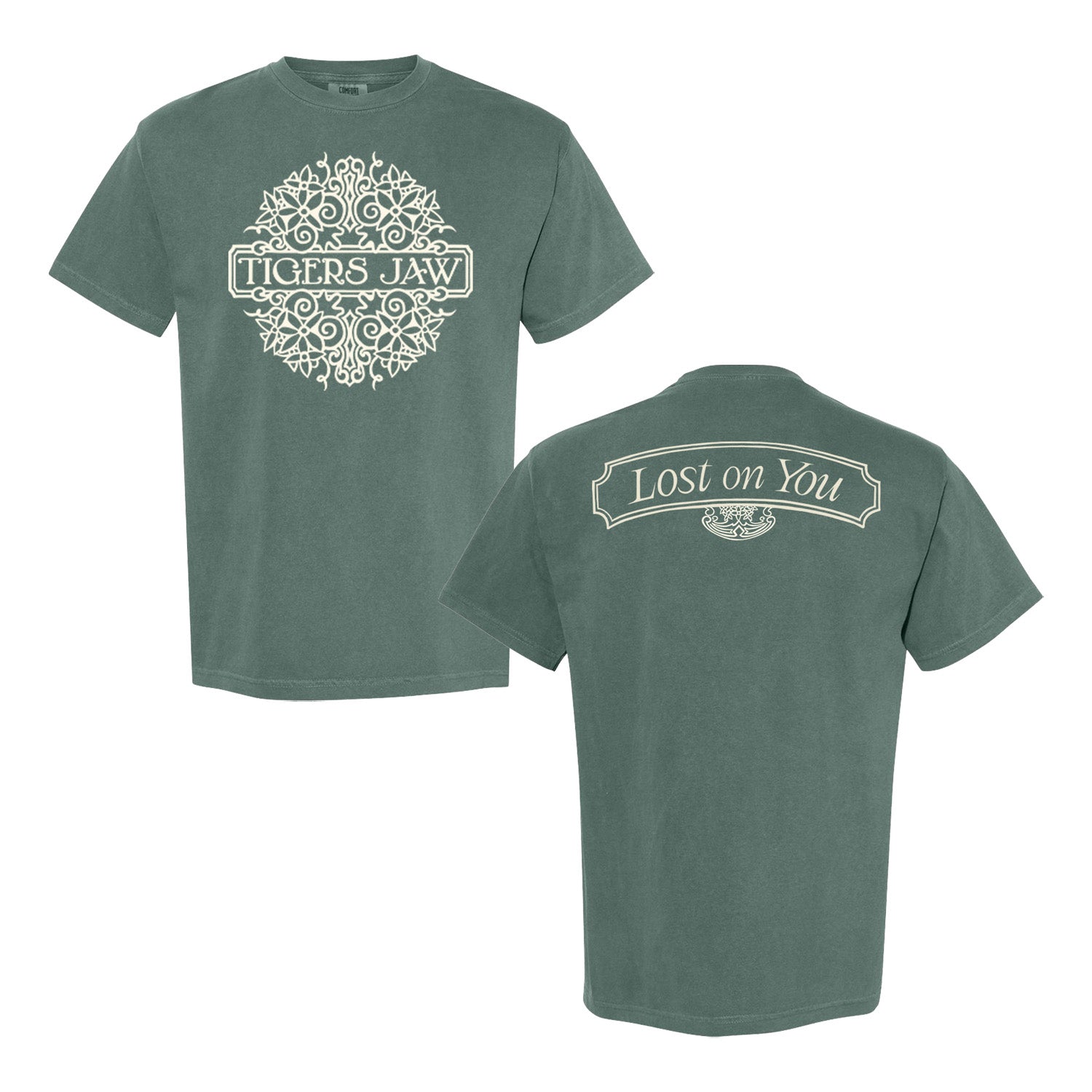 Tigers Jaw 'Lost On You' Blue Spruce T-shirt