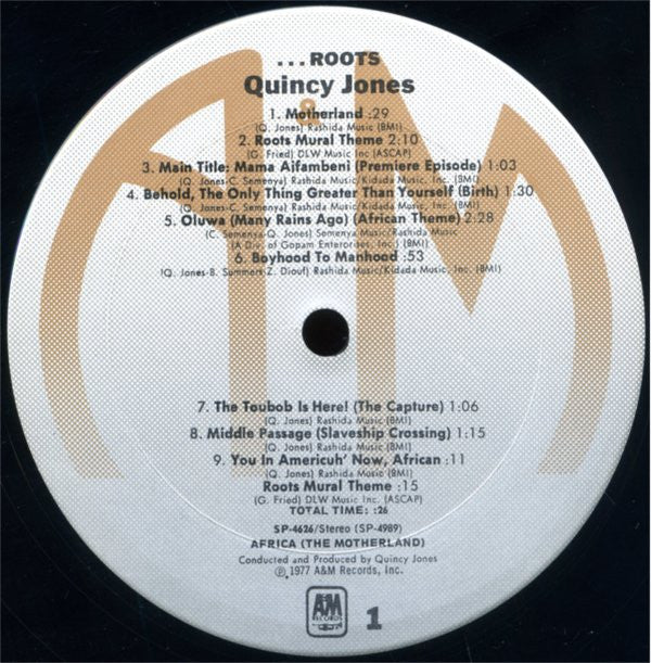 Quincy Jones - Roots (The Saga Of An American Family) - LP