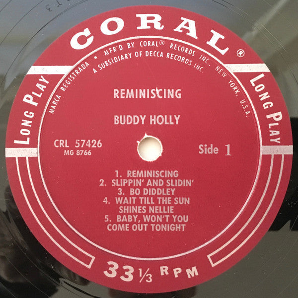 Buddy Holly - Reminiscing - LP