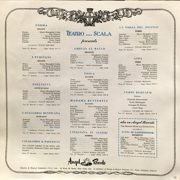 Rossini* - Maria Callas, Nicolai Gedda, Nicola Rossi-Lemeni, Jolanda Gardino, Franco Calabrese, Mariano Stabile, Coro* E Orchestra Del Teatro Alla Scala, Gianandrea Gavazzeni - Il Turco In Italia - LP