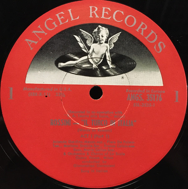 Rossini* - Maria Callas, Nicolai Gedda, Nicola Rossi-Lemeni, Jolanda Gardino, Franco Calabrese, Mariano Stabile, Coro* E Orchestra Del Teatro Alla Scala, Gianandrea Gavazzeni - Il Turco In Italia - LP