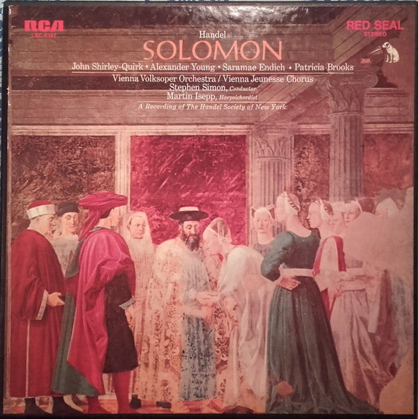 Handel*, John Shirley-Quirk, Alexander Young, Saramae Endich, Patricia Brooks, Vienna Volksoper Orchestra*, Vienna Jeunesse Chorus*, Stephen Simon  - Solomon - LP