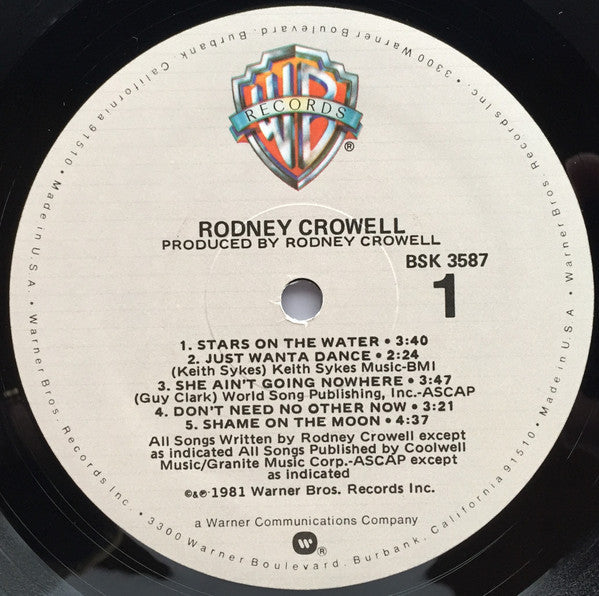 Rodney Crowell - Rodney Crowell - LP
