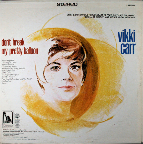 Vikki Carr - Don't Break My Pretty Balloon - LP