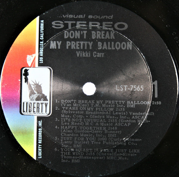 Vikki Carr - Don't Break My Pretty Balloon - LP