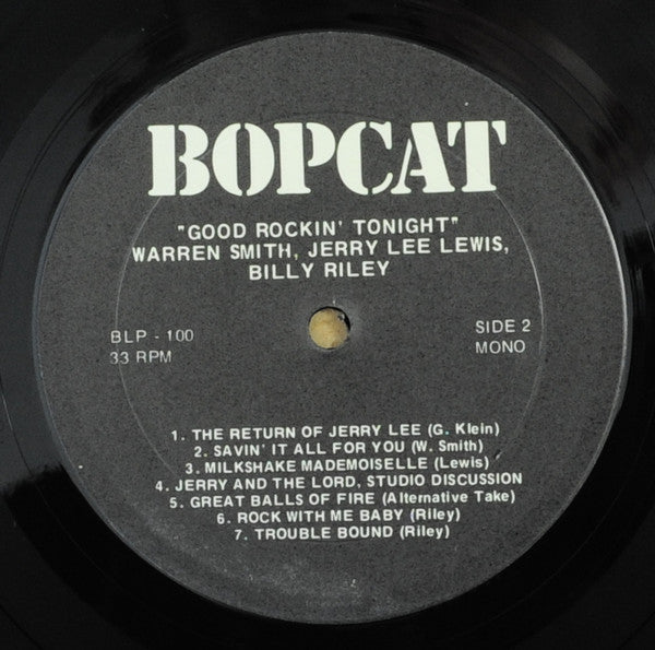 Elvis Presley, Jerry Lee Lewis, Billy Lee Riley, Pee Wee Trahan - Good Rocking Tonight (Alternative & Unissued Versions) - LP