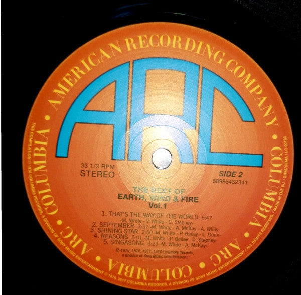 Earth, Wind & Fire - The Best Of Earth, Wind & Fire Vol. 1 - LP