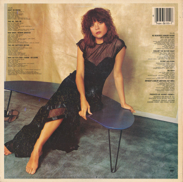 Rosanne Cash - Right Or Wrong - LP