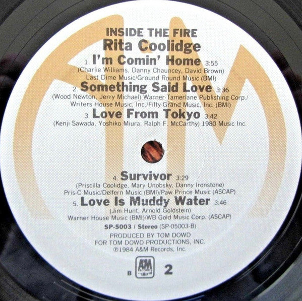 Rita Coolidge - Inside The Fire - LP