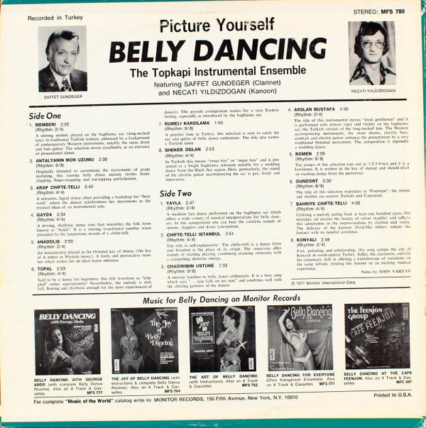 The Topkapi Instrumental Ensemble - Picture Yourself Belly Dancing - LP