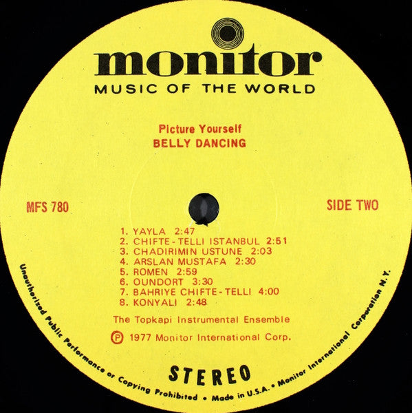 The Topkapi Instrumental Ensemble - Picture Yourself Belly Dancing - LP