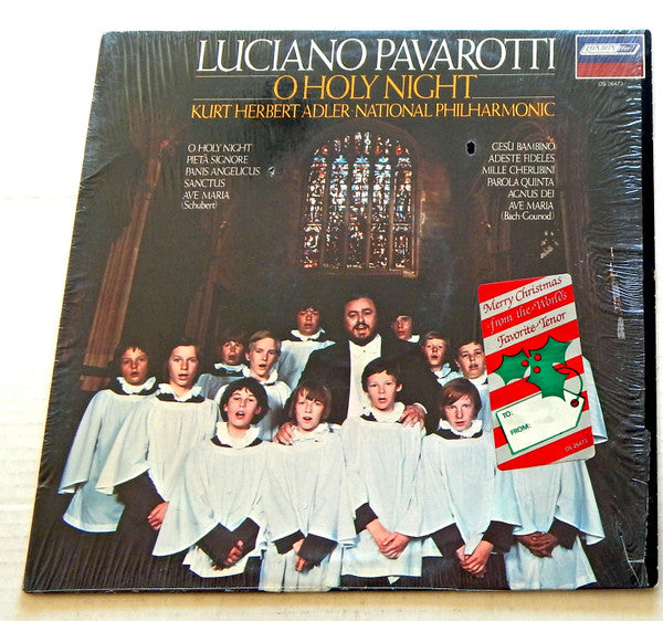 Luciano Pavarotti, National Philharmonic*, Kurt Herbert Adler - O Holy Night - LP