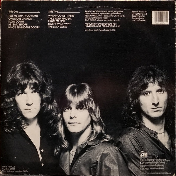 Zebra  - Zebra - LP
