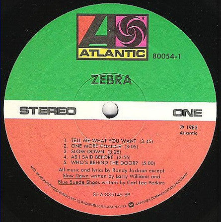 Zebra  - Zebra - LP