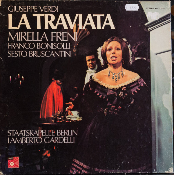 Giuseppe Verdi, Mirella Freni, Franco Bonisolli, Sesto Bruscantini, Staatskapelle Berlin, Lamberto Gardelli - La Traviata - LP