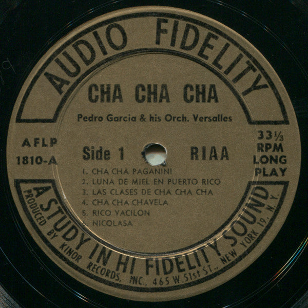 Pedro Garcia And His Del Prado Orchestra - Cha Cha Cha - LP