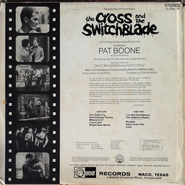Ralph Carmichael - The Cross And The Switchblade (Original Sound Track Music) - LP